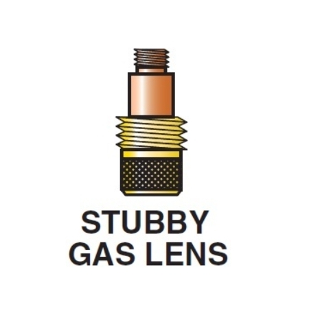 2 STUBBY GAS LENS diffusors for Tig torch 17 - 18 - 26