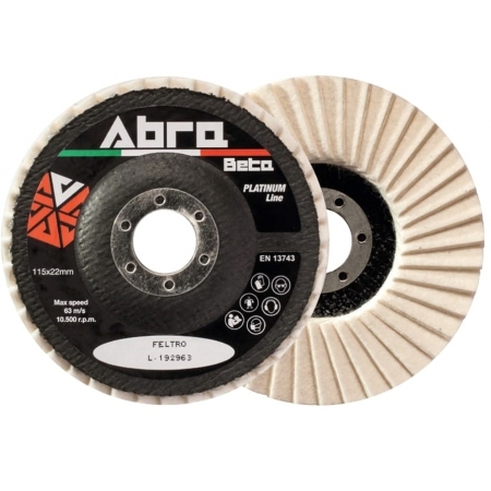 Felt Flap Discs Abra Beta for polishing