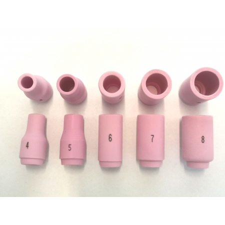 5 standard ceramic nozzles for Tig 9 and 20