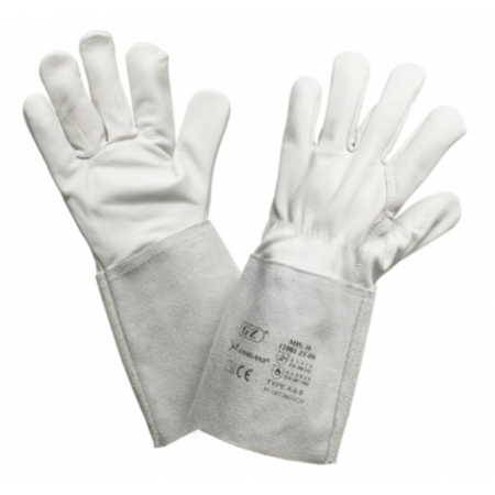 Tig simple grain gloves with split leather