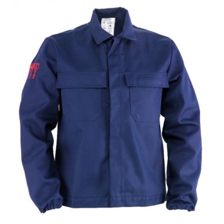 Blue fireproof cotton jacket